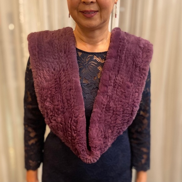 Super Cozy Chinchilla Scarf - Purple